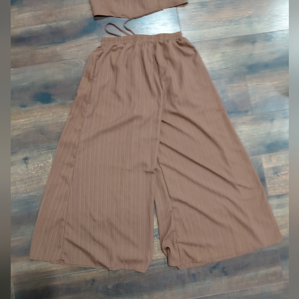 Shein Wideleg Pants Set - Picture 6 of 7
